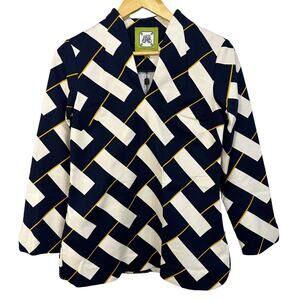 Elizabeth mckay christie top navy white size 0‎ NEW